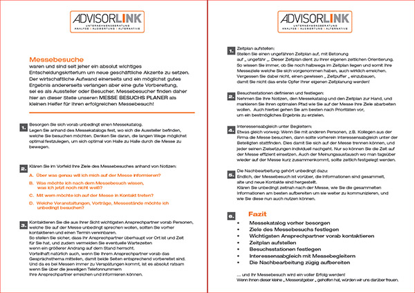 MESSEBESUCHSRATGEBER ADVISORLINK thumb
